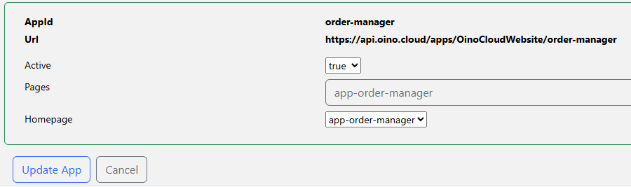 Example of apps